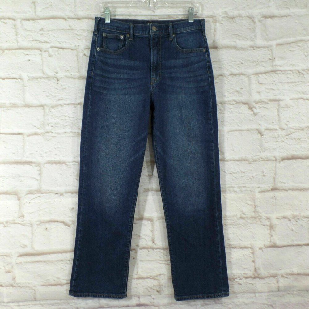 Gap 1969 Mens Wide Straight Jeans Size 28R 28x30 Medium Wash